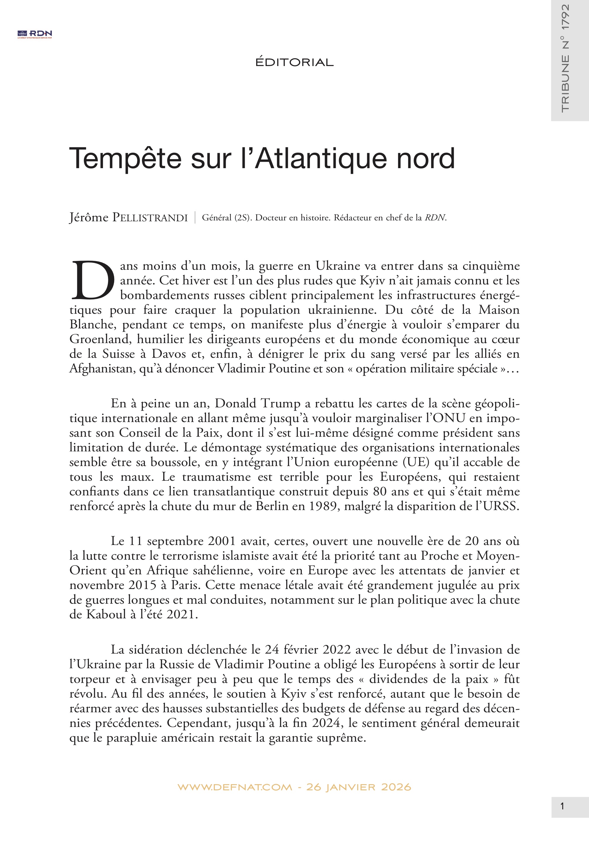 &Eacute;ditorial &ndash;&nbsp;Temp&ecirc;te sur&nbsp;l&rsquo;Atlantique&nbsp;nord (T&nbsp;1792)
